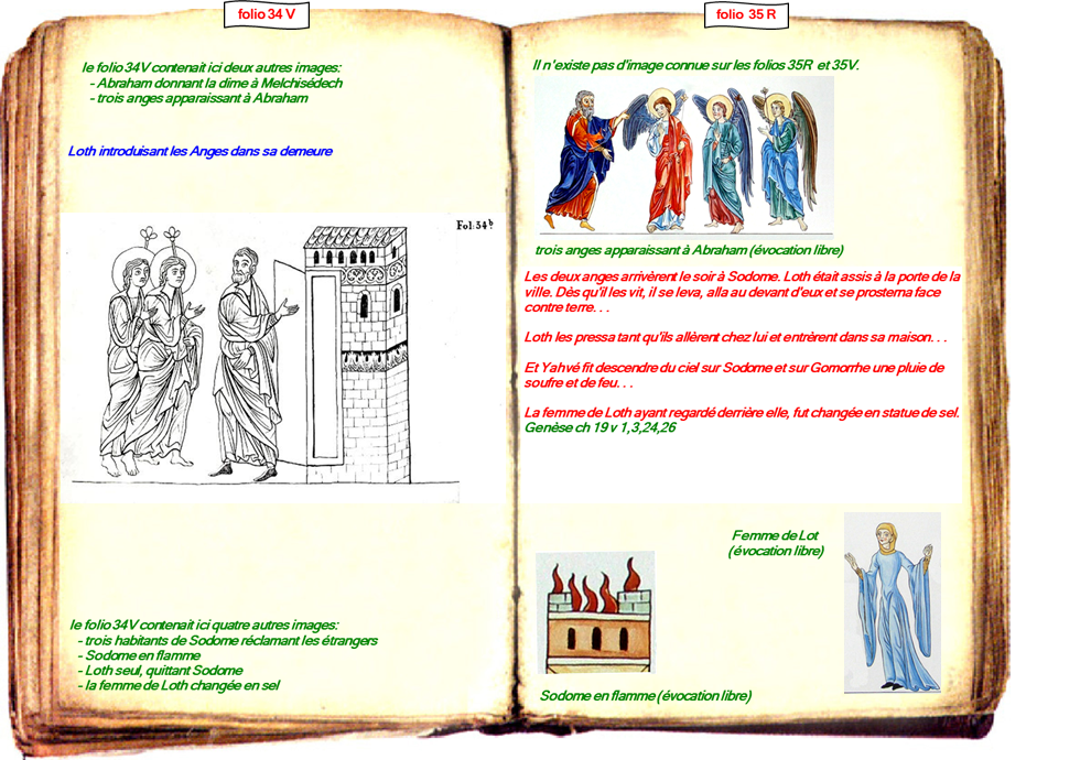 modele Hortus vide red 2 page centre,Abraham et les 3 anges III-91 89-94 CIMG9438 r inverse,sodome en flamme I-15 CIMG9497 r inverse,femme de lot 40 V 61&62 - I-19 CIMG9501 r