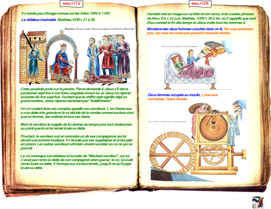 modele Hortus vide red 2 page centre,Ange Hortus Christen -Titre III CIMG9517 r copie,111 V 144 - II-50 CIMG9468 r,112 R 145&146 - II-47-48 CIMG9465 r