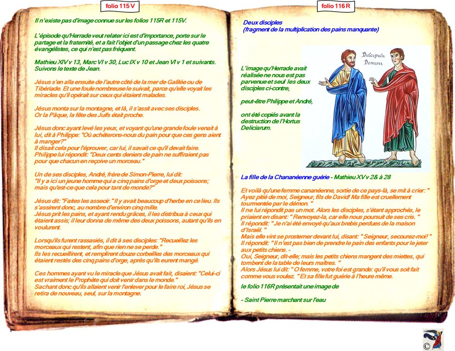 modele Hortus vide red 2 page centre,Ange Hortus Christen -Titre III CIMG9517 r copie,116 R 154 disciples - II-53 CIMG9471 r